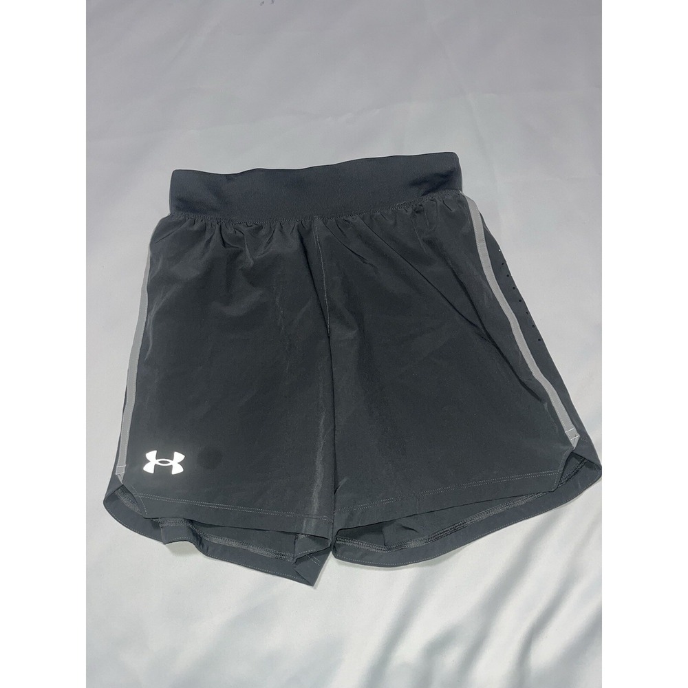 Under Armor Fitted Women's Shorts Heatgear Speedpocket Gray Size M